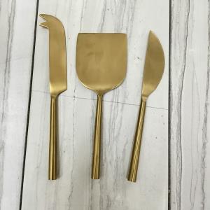 Gold Cheese Knives Set of 3
