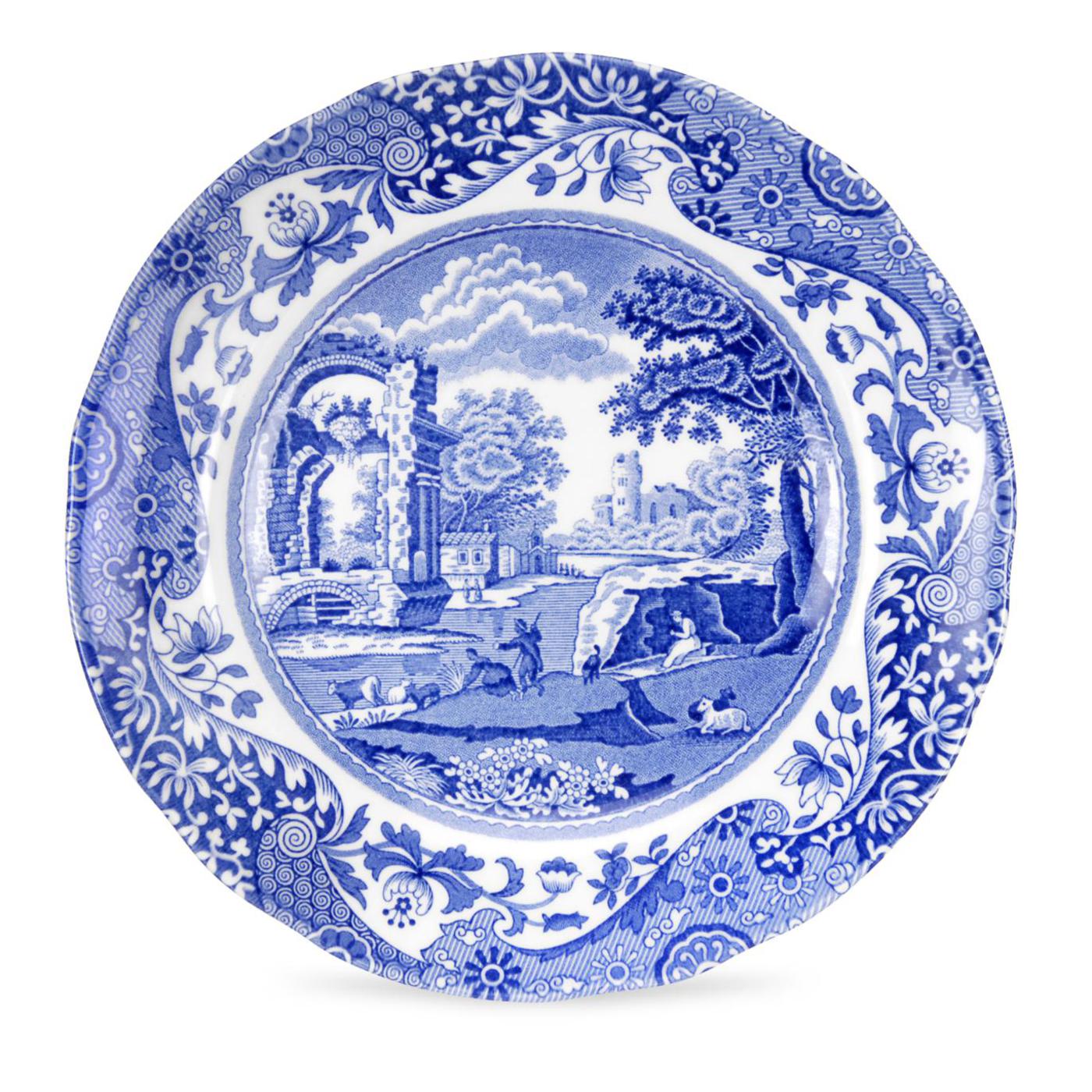 Blue Italian Bread and Butter Plate