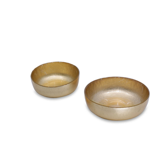 New Orleans Glass Shallow Bowl Set/2