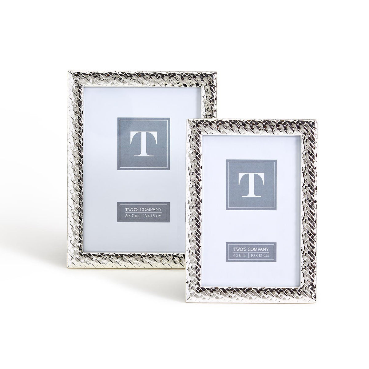 Silver Lining Basket Weave Frame Large
