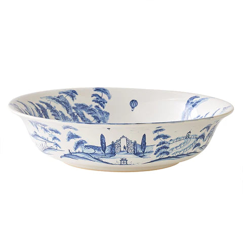 Country Estate "Kite Fliers" Serving Bowl 13"