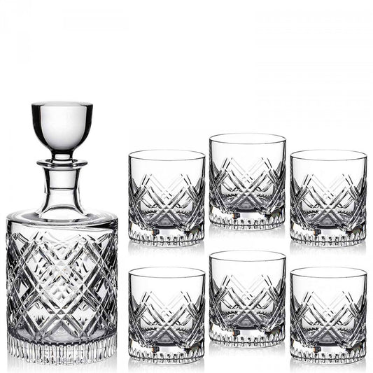 Oblique Decanter and DOF Set of 6