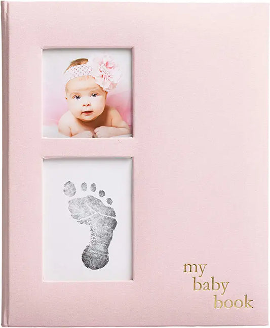 Linen Baby Memory Book & Ink Pad