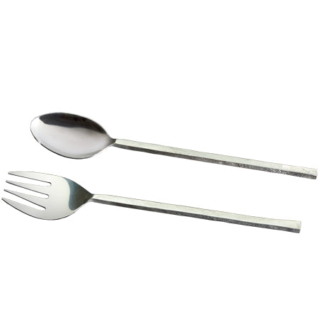 Silver Textured Server Set