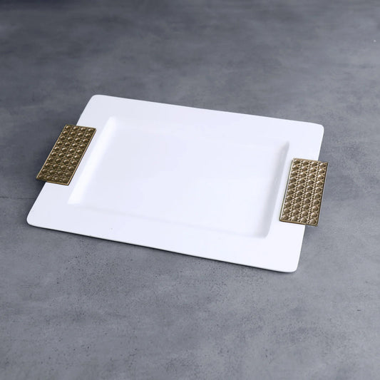 THANNI Rattan Medium Rectangular Tray