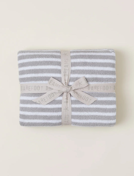 CozyChic Split Stripes Blanket Sea Salt/Linen