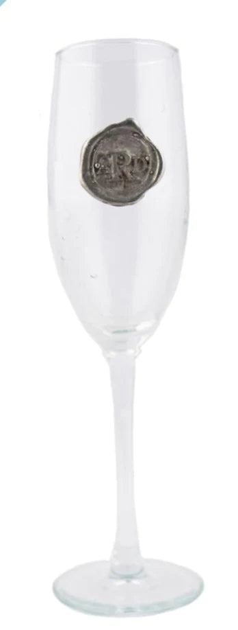 Initial Champagne Flute
