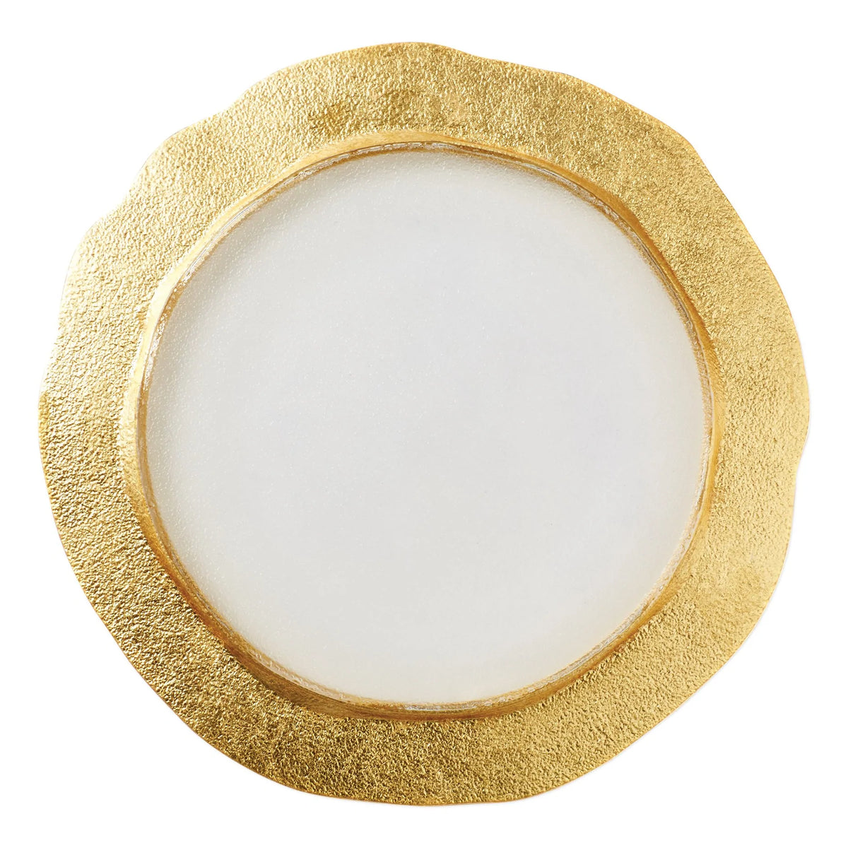 Rufolo Glass Gold Organic Charger