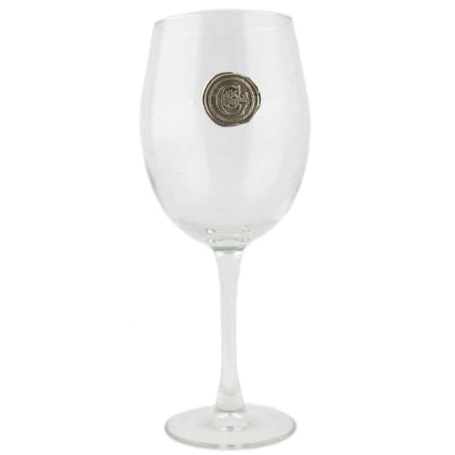 Initial Wine Glass with Stem