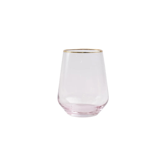 Rainbow Stemless Wine Glass Set of 2