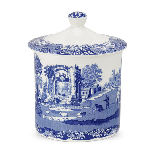 Blue Italian Storage Jar