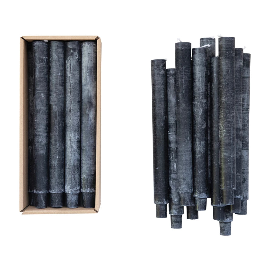 Powder Finish Taper Candles 10inch Set of 4