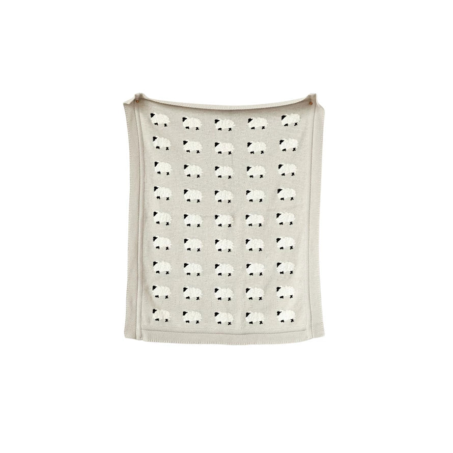 Cotton Knit Baby Blanket
