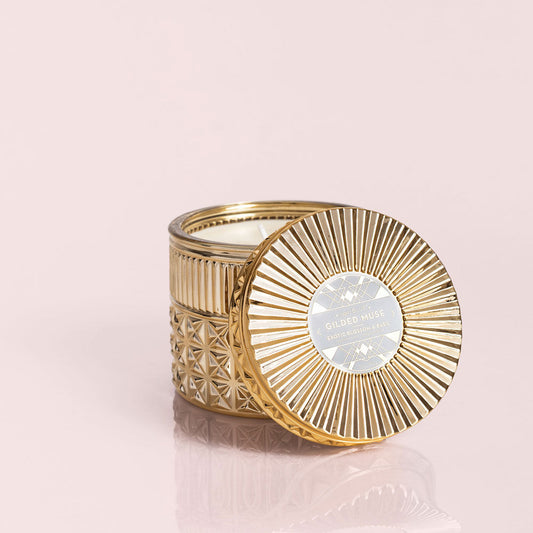 Gilded Muse Faceted Jar