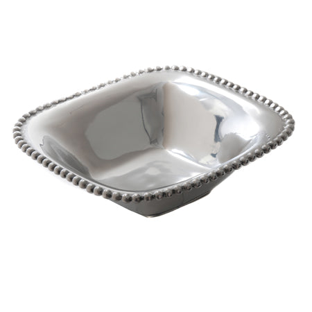 Large Beaded Square Bowl