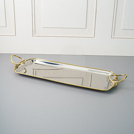 Lazare Small Tray with Gold Handles