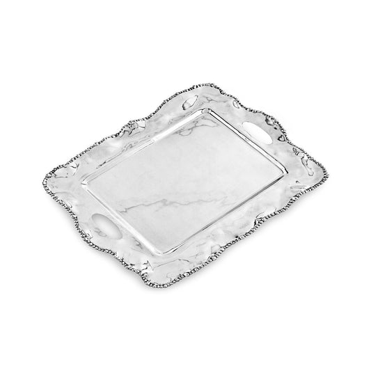 Organic Pearl Kristi Tray with Handles