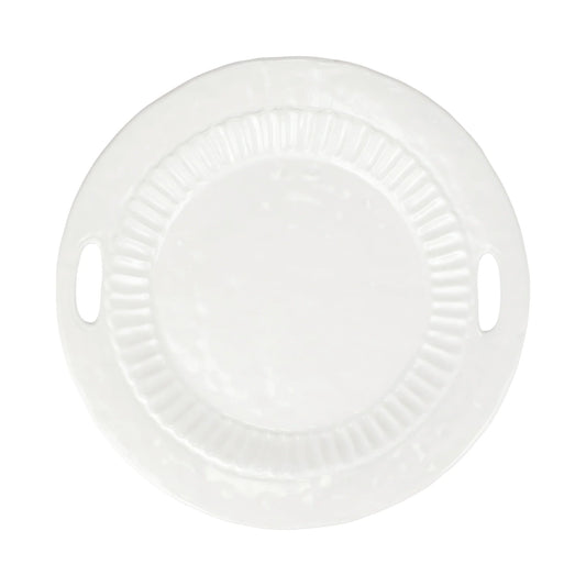 Pietra Serena Handled Round Tray
