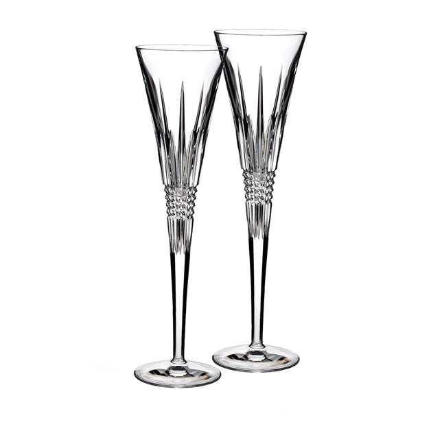 Lismore Diamond Toasting Flutes Set of 2