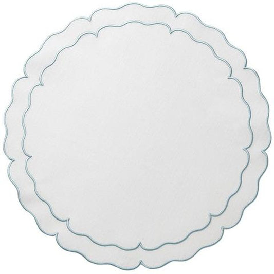 Linho Scalloped Round Placemat