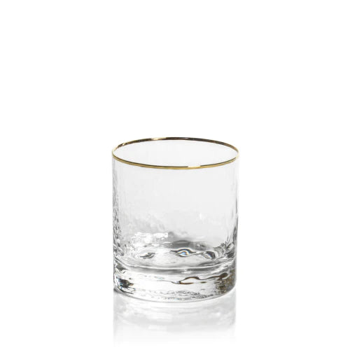 Negroni Hammered DOF Glass