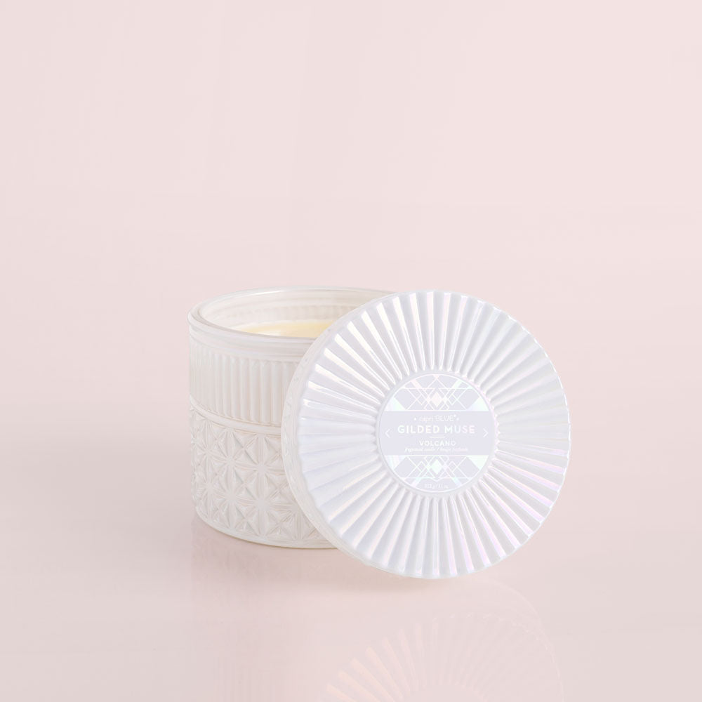 Gilded Muse Faceted Jar